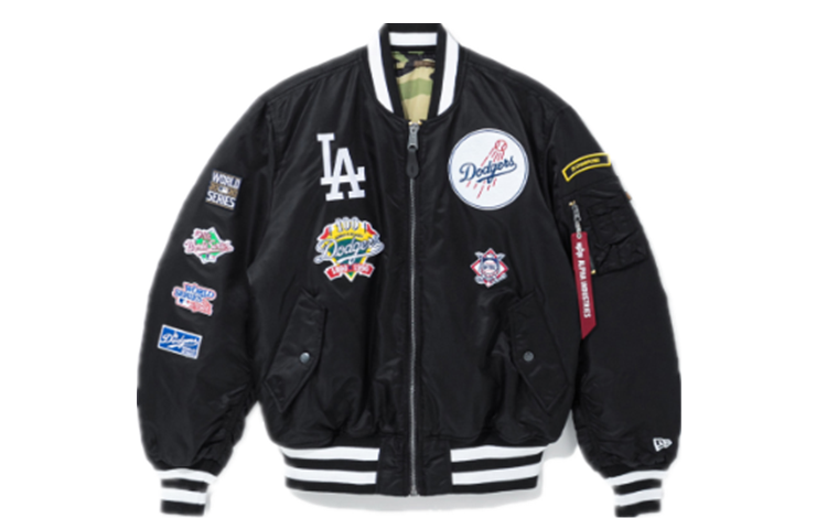 New Era SS22 Baseball Jacket Unisex Black