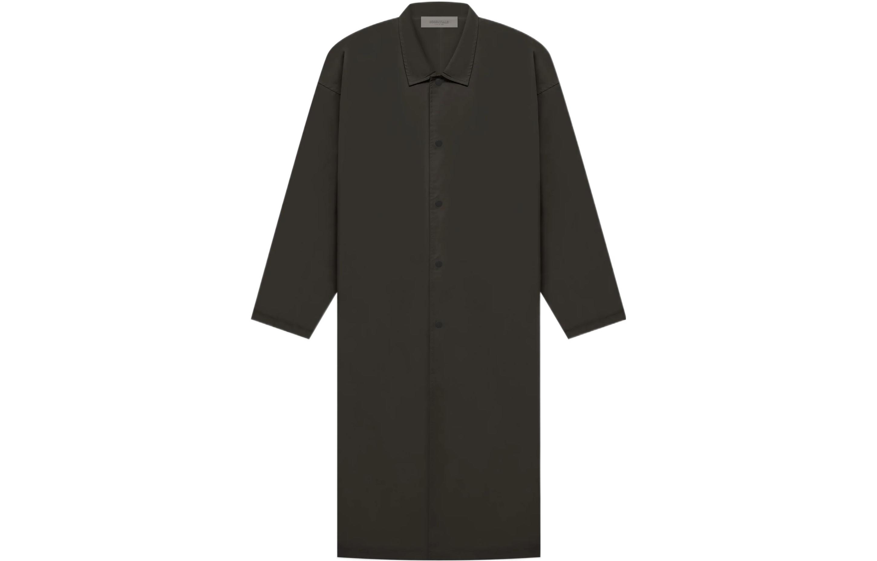 Fear of God Essentials FW22 Long Coat Off Black Fear of God Essentials FW22 Long Coat Off Black