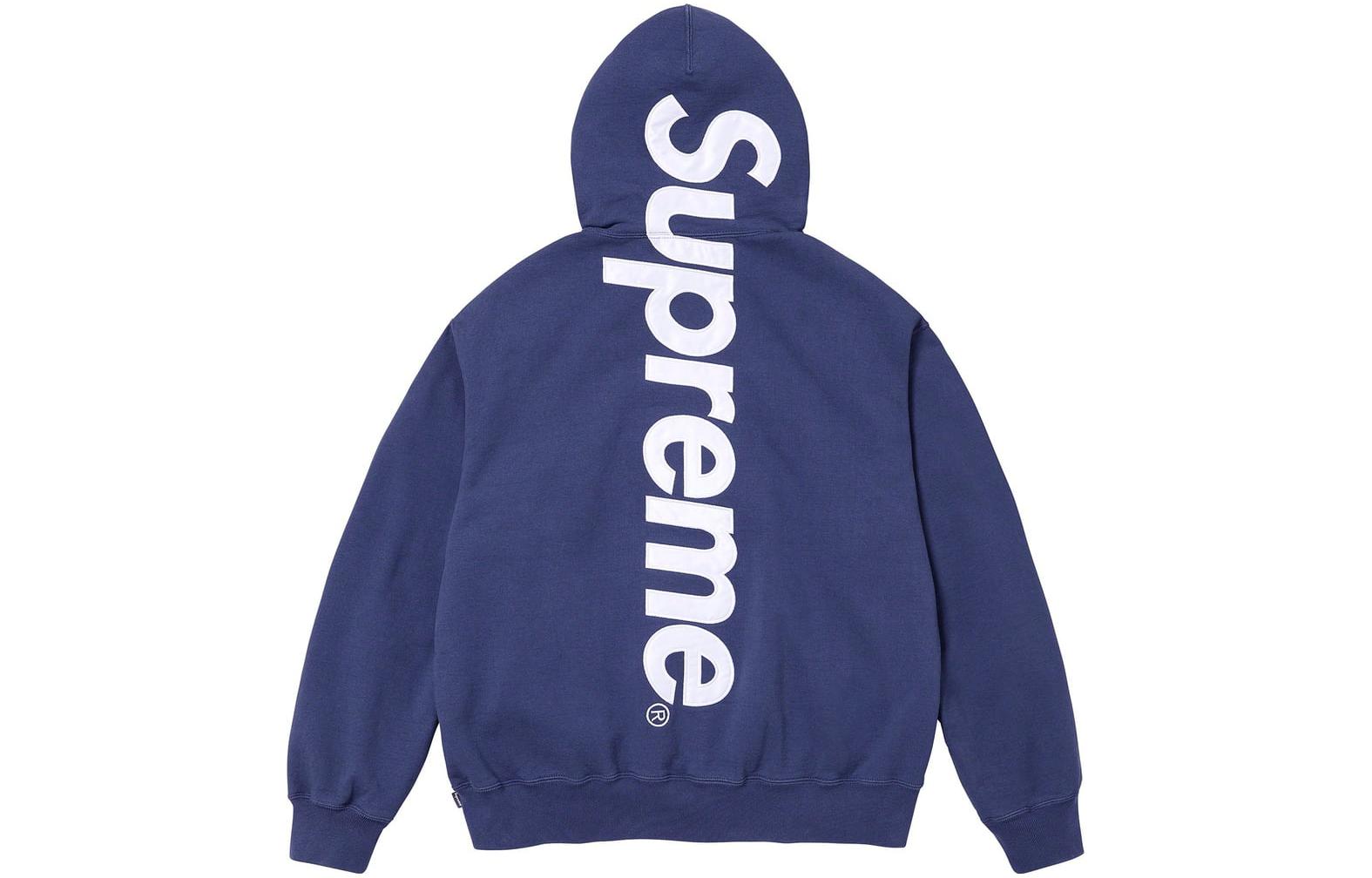 Supreme Satin Appliqué Hooded Sweatshirt FW23