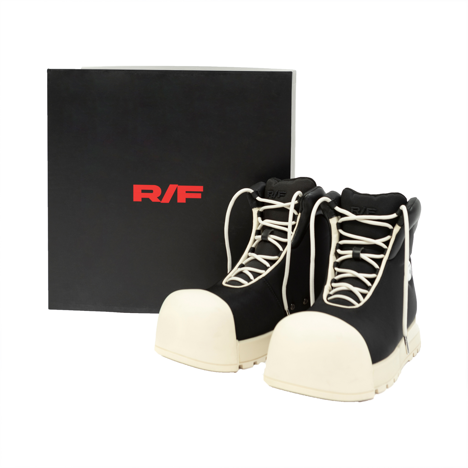 ROCKSTA x FVVO Ankle Boots Unisex Black White