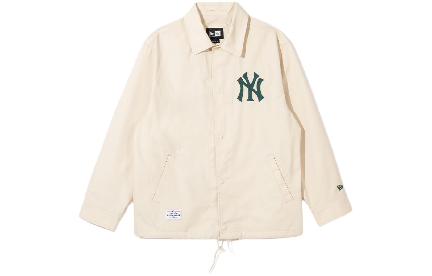 New Era X MLB SS24 Coach New York Yankees Jacket Ivory