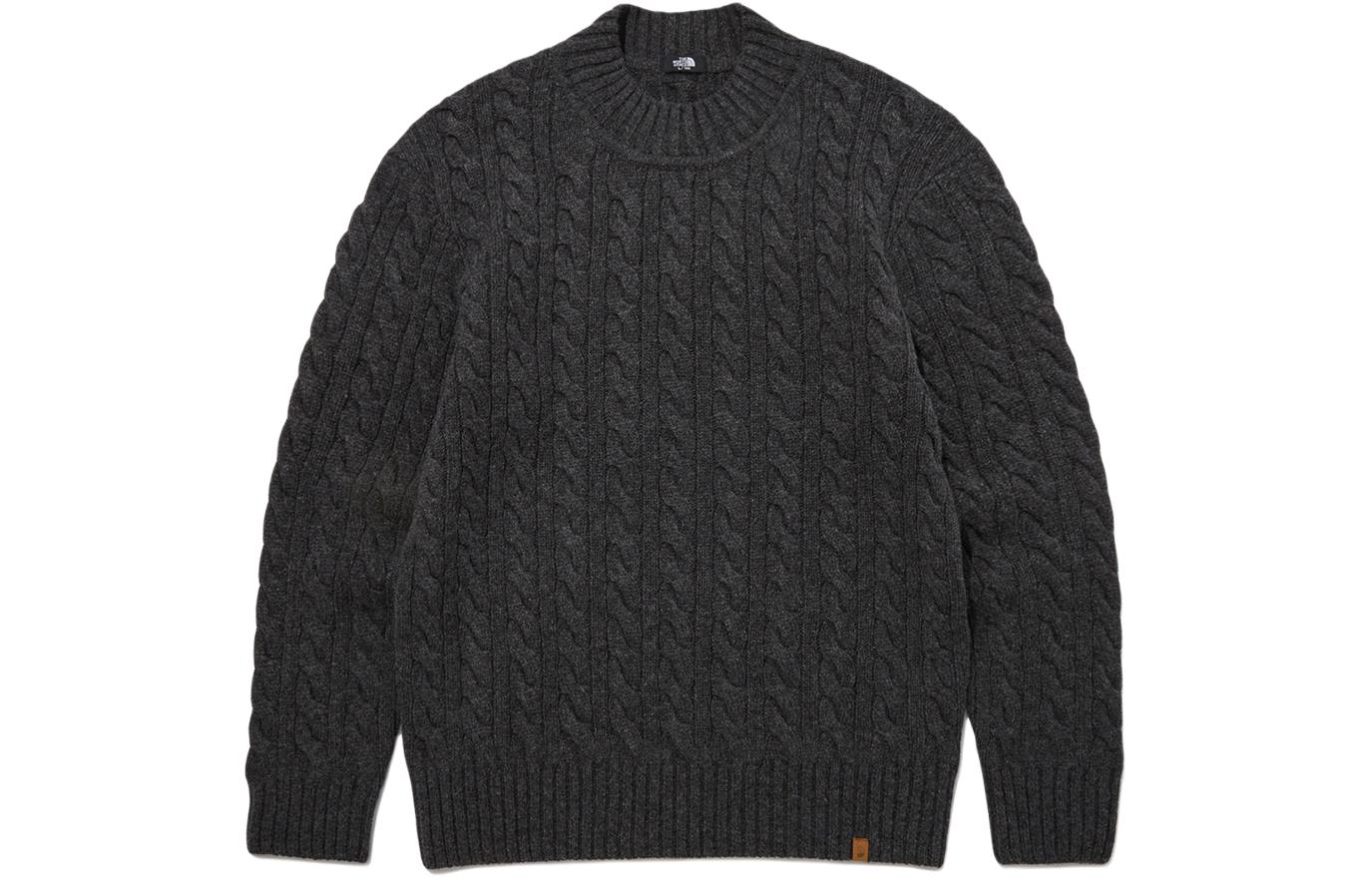 THE NORTH FACE Merino Wool Cable Sweater Sweater Unisex Charcoal Gray THE NORTH FACE Merino Wool Cable Sweater Sweater Unisex Charcoal Gray