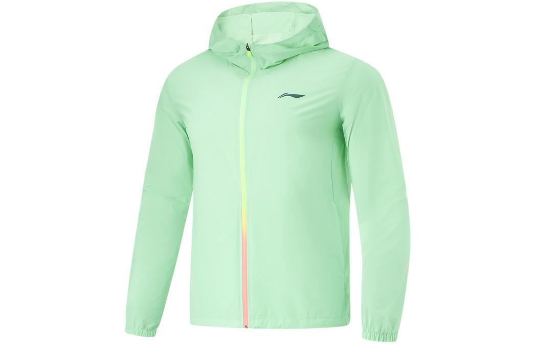 LiNing Breathable UV Protection Sun Protection Clothing Men's Cooling Green LiNing Breathable UV Protection Sun Protection Clothing Men's Cooling Green